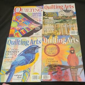 Quilting Arts Magazine Collection Of 4